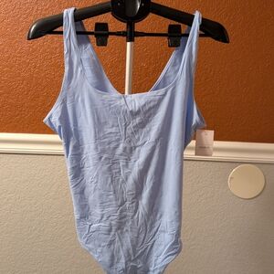 Auden Sky Blue Tank Bodysuit